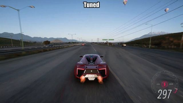 Forza Horizon 5 - Lykan HyperSport Top Speed Compilation || Stock Vs Tuned смотреть онлайн