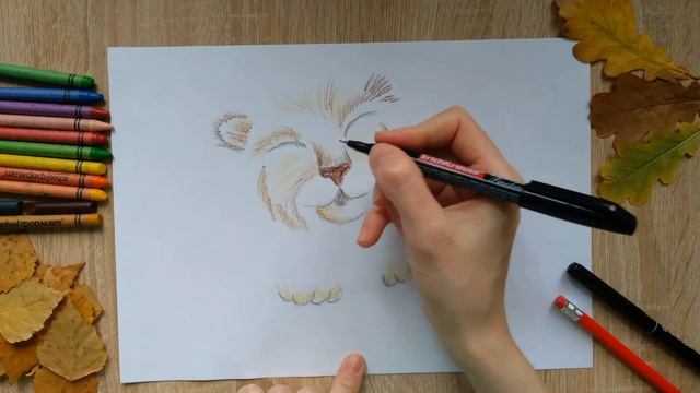 Осенняя поделка. Львёнок. смотреть онлайн