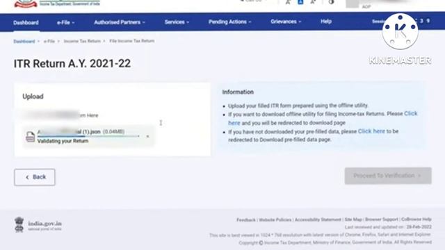 How to upload JSON file on ITR Portal 2. 0 for past date Income tax returns // Offline ITR смотреть онлайн