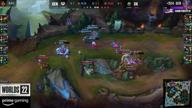 INSANE Gen.G vs. DK Final Teamfight | Worlds 2022 | League of Legends Esports Moments смотреть онлайн