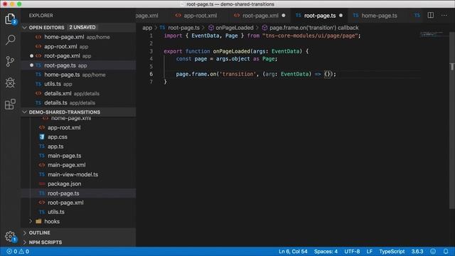Shared Transition Animation in NativeScript | Tutorial смотреть онлайн