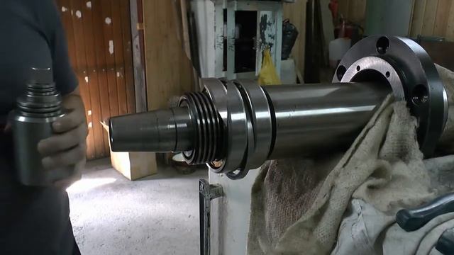 Замена шпиндельных подшипников плоскошлифовального станка 3Д711ВФ11, личный опыт. смотреть онлайн