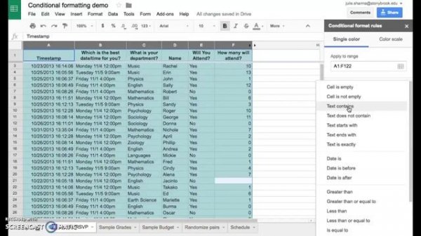 Google Sheets: Conditional Formatting and Filtering with Custom Formulas