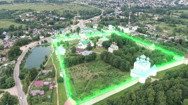 Борисоглебский мужской монастырь c высоты птичьего полёта смотреть онлайн