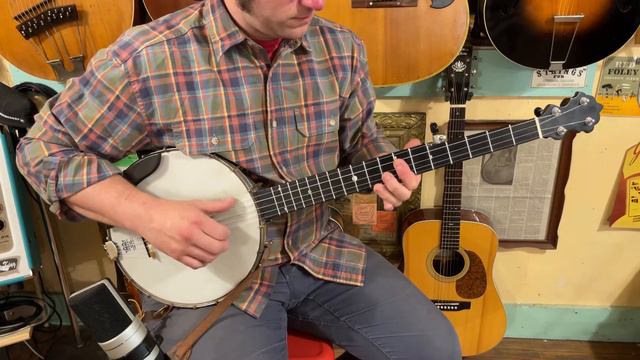 1880s SS Stewart openback 5-string banjo w/Nylgut смотреть онлайн