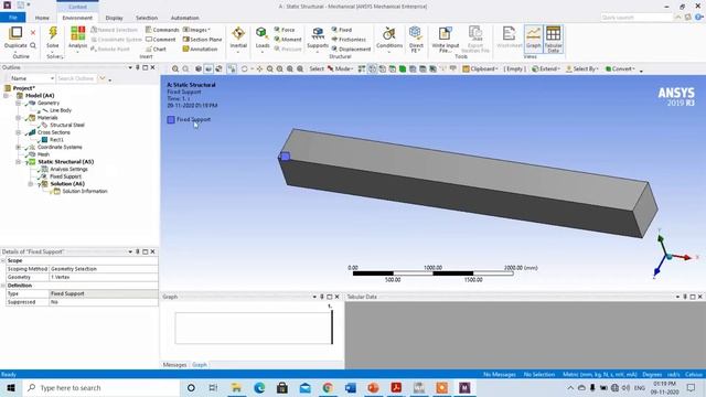 Stress and Modal analysis of Cantilever Beam using 1D Bar Element in ANSYS Workbench смотреть онлайн