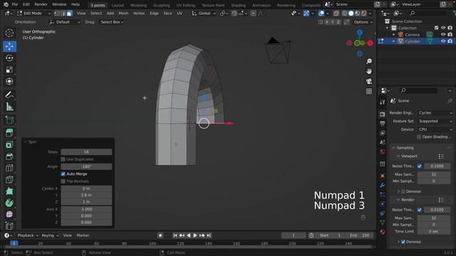 Blender Spin Tool Tutorial | How to use the spin tool in your modeling смотреть онлайн