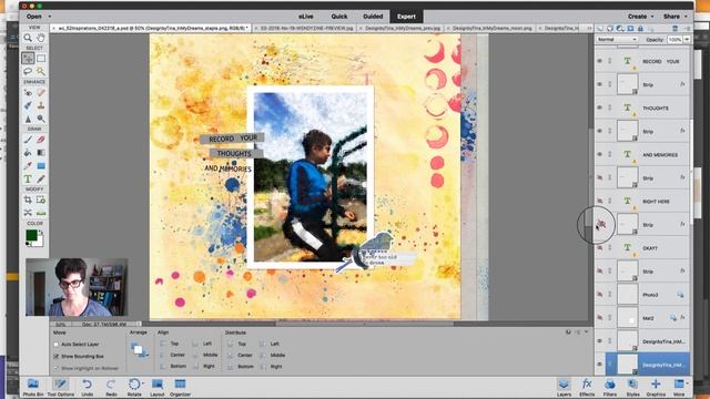 Digital Scrapbooking Tutorial Photoshop Elements смотреть онлайн