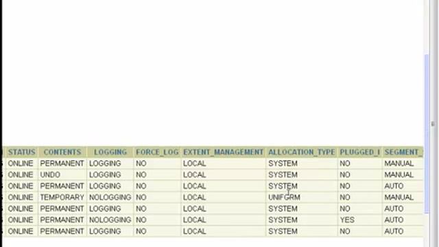 Oracle 10g - Tablespaces - LAB смотреть онлайн