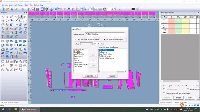 Export PatternInfo Excel file смотреть онлайн