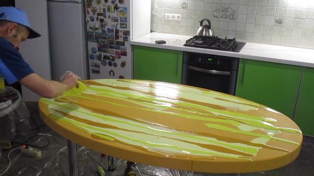 Эпоксидная смола "FAST SURFACE". Покрытие двух столов эпокосидной смолой от "Дизайн Лига" смотреть онлайн