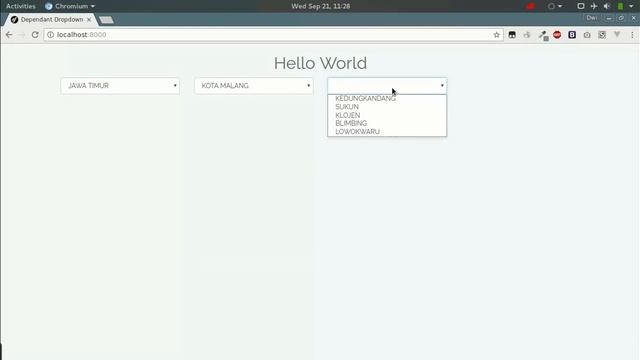 Dependent Dropdown With Laravel and VueJS смотреть онлайн