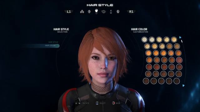 Mass Effect™: Andromeda_Character Creation Female Red Hair смотреть онлайн