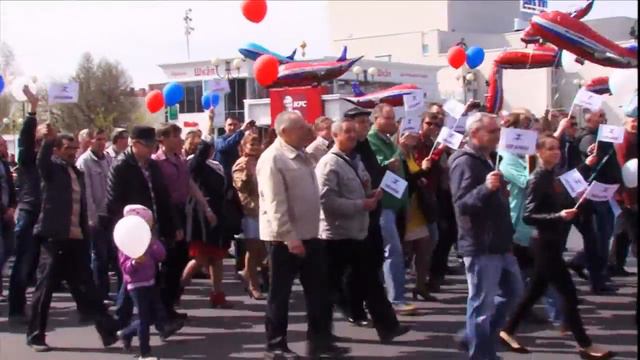 01 05 2016 Первомайская демонстрация в Ижевске смотреть онлайн