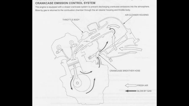 Система принудительной вентиляции картерных газов и клапан PCV смотреть онлайн