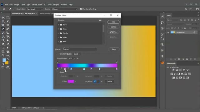 Gradient Tool - Adobe Photoshop CC 2021 Bangla Tutorial for Beginners - Class 12 смотреть онлайн