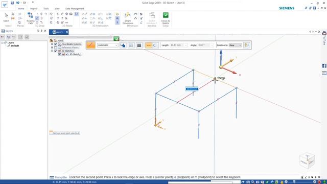 3D SKETCH IN SOLID EDGE || SOLID EDGE TUTORIAL FOR BEGINNERS || SOLID EDGE COURSE || PART-5 смотреть онлайн