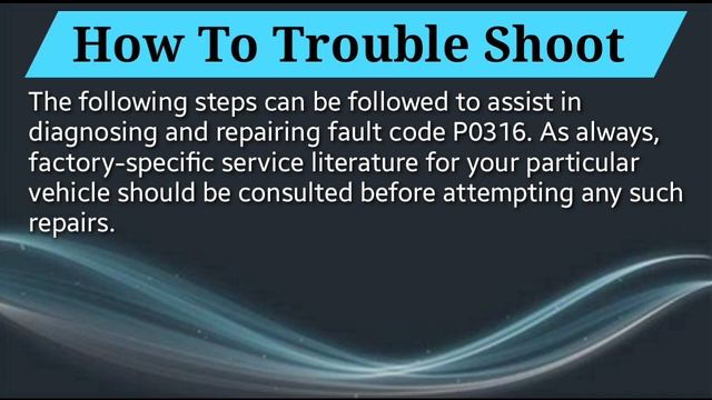 DTC P0316 Overview: Engine Misfire Detected on Startup смотреть онлайн