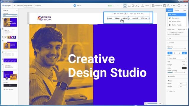 How to import a Menu to Joomla in Nicepage Website Builder смотреть онлайн
