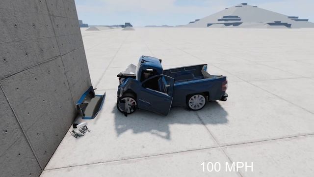 Chevrolet Silverado Crash test with wall | BeamNG.Drive смотреть онлайн