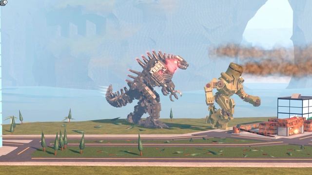 CHERNO ALPHA vs MECHAGODZILLA - Roblox Kaiju Universe смотреть онлайн