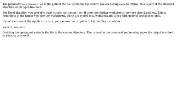 Unix & Linux: How do I unzip an xlsx file? (2 Solutions!!)