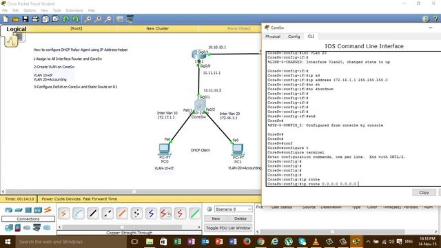 How to configure dhcp ip helper address in cisco packet tracert смотреть онлайн