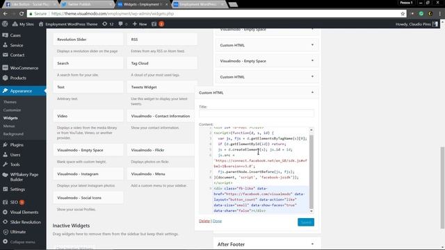 How To Add Facebook Like and Twitter Follow Buttons In WordPress? смотреть онлайн