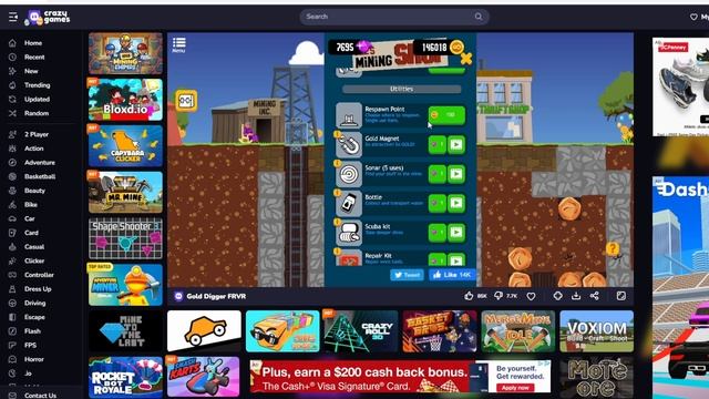 Gold Digger FRVR Tips And Tricks