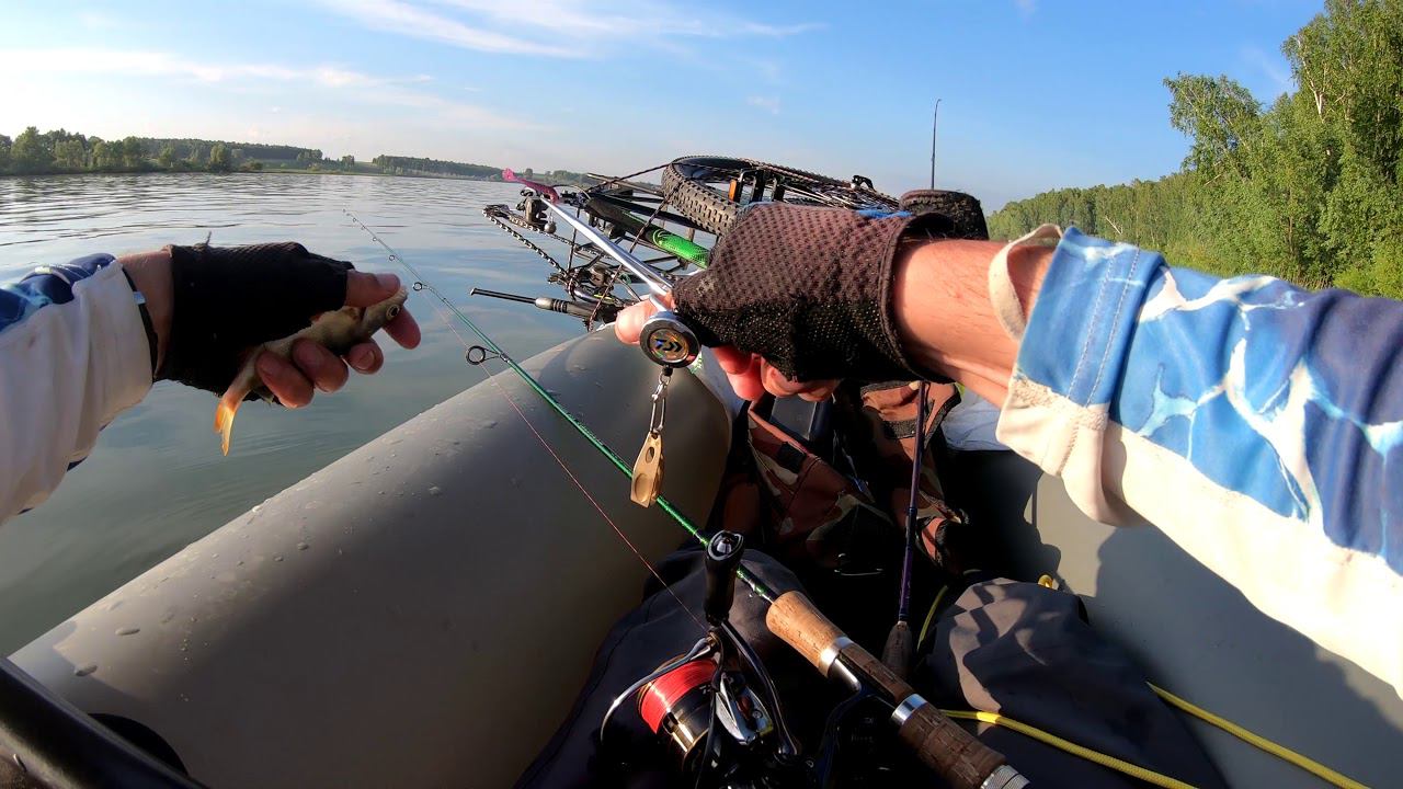 Пакрафт Иволга Удлинённая. Спиннинг. Тестирую пакрафт и ловлю полосатика. смотреть онлайн