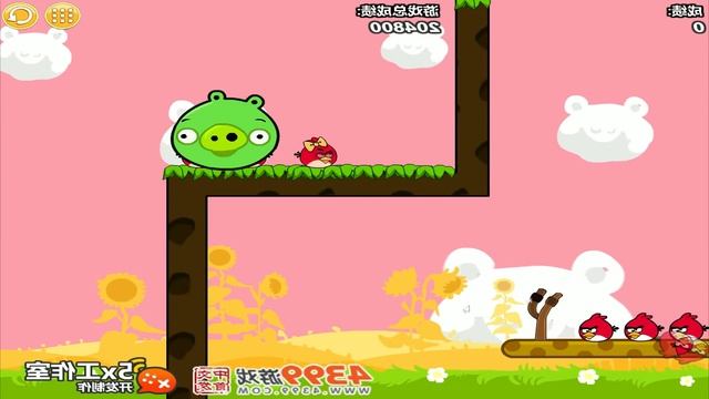 Angry Birds Cannon 3 - RESCUE GIRLFRIEND FROM 100 EYES PIG BY SHOOTING MAXIMUM CHUCK! смотреть онлайн