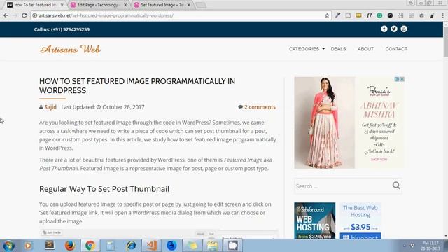 How To Set Featured Image Programmatically In WordPress смотреть онлайн