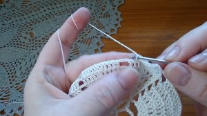 Овальная салфетка крючком . Подробный МК . Схема. 1 часть .