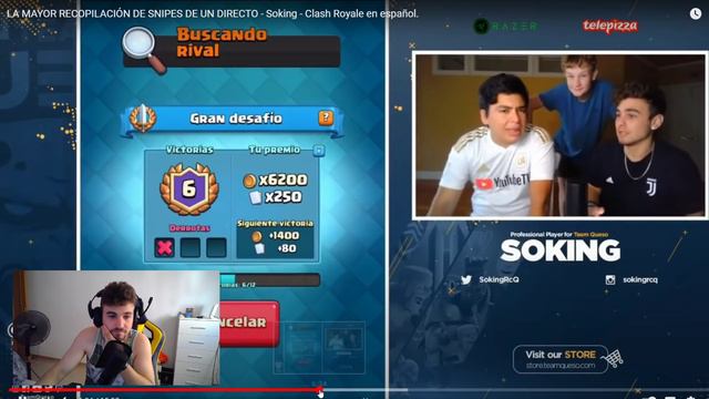 REACCIONANDO A LOS MEJORES SNIPES DE LA QUESOCASA. Ft SERGIORAMOS- Soking - Clash Royale en español смотреть онлайн