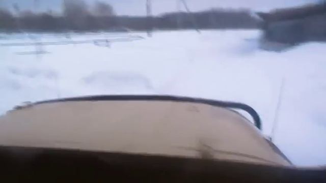 Снежный отвал на УАЗ - уборка снега смотреть онлайн