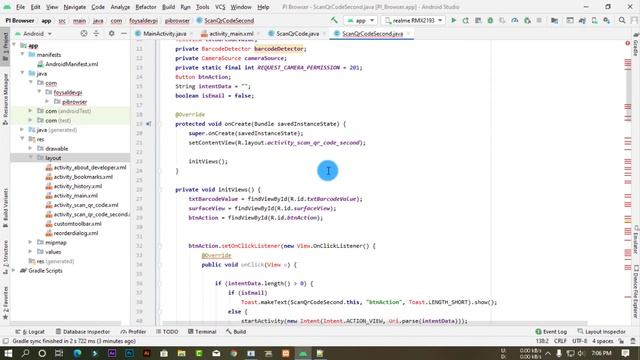 how to add QR Code Scanner with webview android studio Part 17 смотреть онлайн