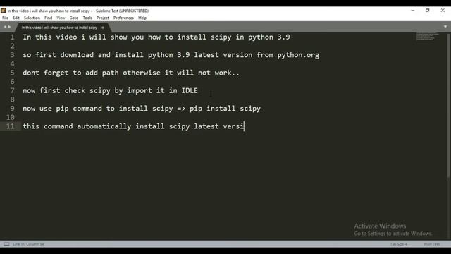 How To Install Scipy In Python 3.9 (Windows 10) смотреть онлайн