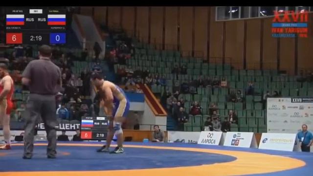 Ярыгин-2016 97кг_Анзор Болтукаев (Россия) vs Зайнула Курбанов (Россия) смотреть онлайн