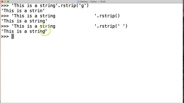 The Python Rstrip String Method смотреть онлайн