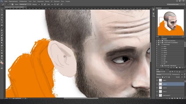 РЕПЕР ХАСКИ. РИСУНОК В Photoshop | SPEEDPAINT смотреть онлайн