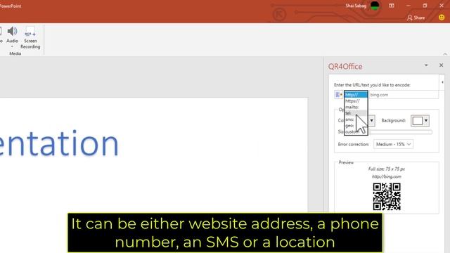 How to generate and create a QR code in PowerPoint 2019 смотреть онлайн