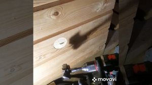 Сверление отверстий в брусе шуруповёртом Metabo BS 18 LTX BL I и  сверлом Форстнера 68мм от DeWalt.