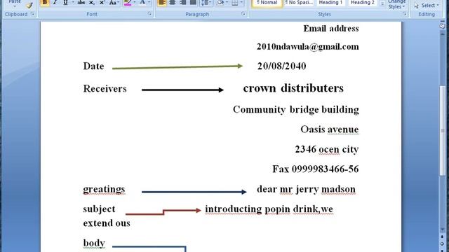 Official letter writing explained using Microsoft office word processor смотреть онлайн