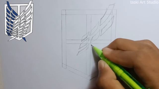 How to draw Survey Corps logo step by step смотреть онлайн