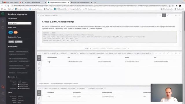 Neo4j Live: Create a similarity graph from node properties with Neo4j смотреть онлайн