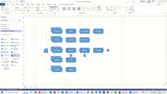 How to create a web site design using Microsoft Visio смотреть онлайн