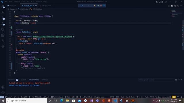 JSON data Serialization in Flutter - 01| Simple way of parsing JSON data from API in Flutter смотреть онлайн