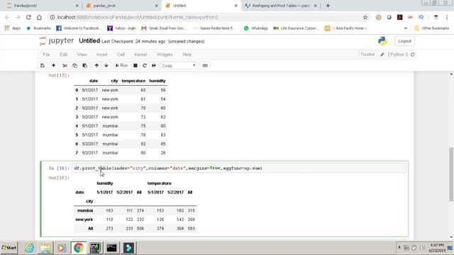 Pandas tutorial part -6 Pivot and Pivot tables and grouper functions смотреть онлайн