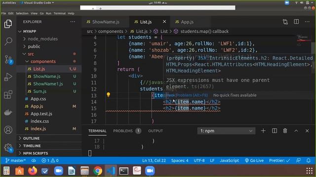 Display List of Objects in React Js | React Js tutorials in Urdu/hindi смотреть онлайн