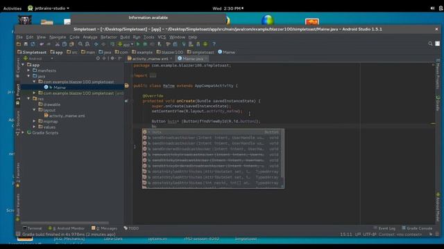 How to use a Toast message in Android Studio(Easily) смотреть онлайн